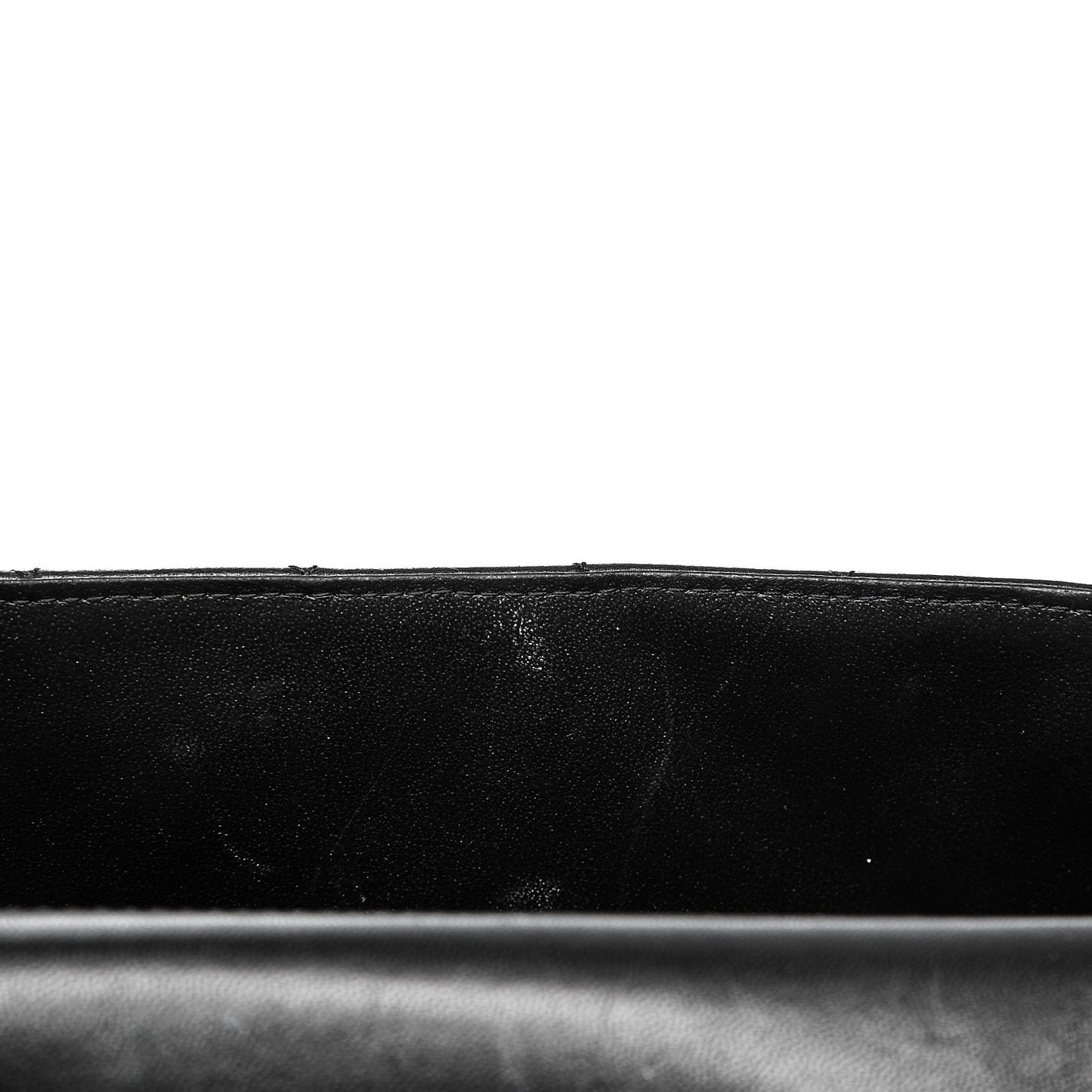 Lambskin Quilted Mini Rectangular Flap Black