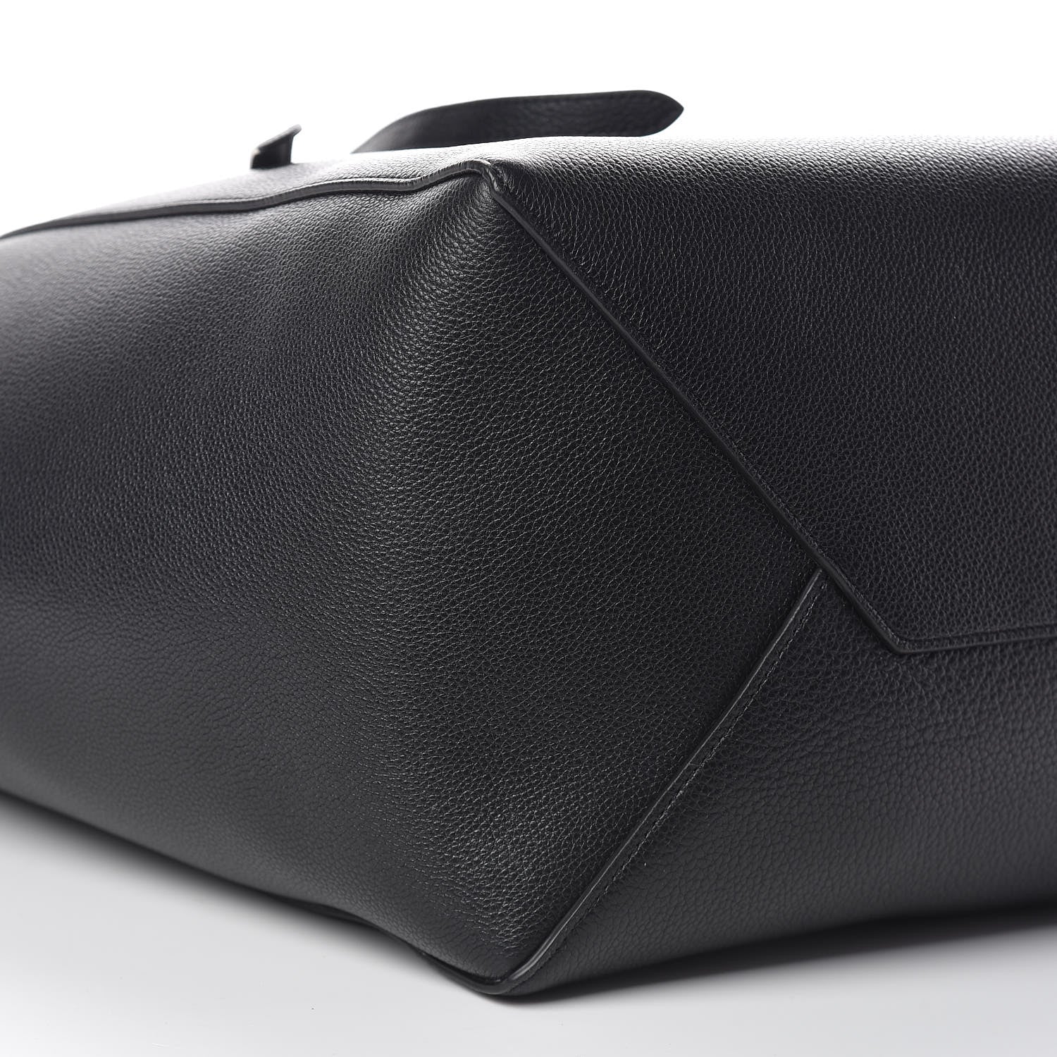 Celine Soft Grained Calfskin Medium Belt Cabas Phantom Black 11 of 13