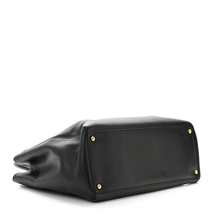 Chanel Calfskin Cerf Executive Shopper Tote Black 4 of 10
