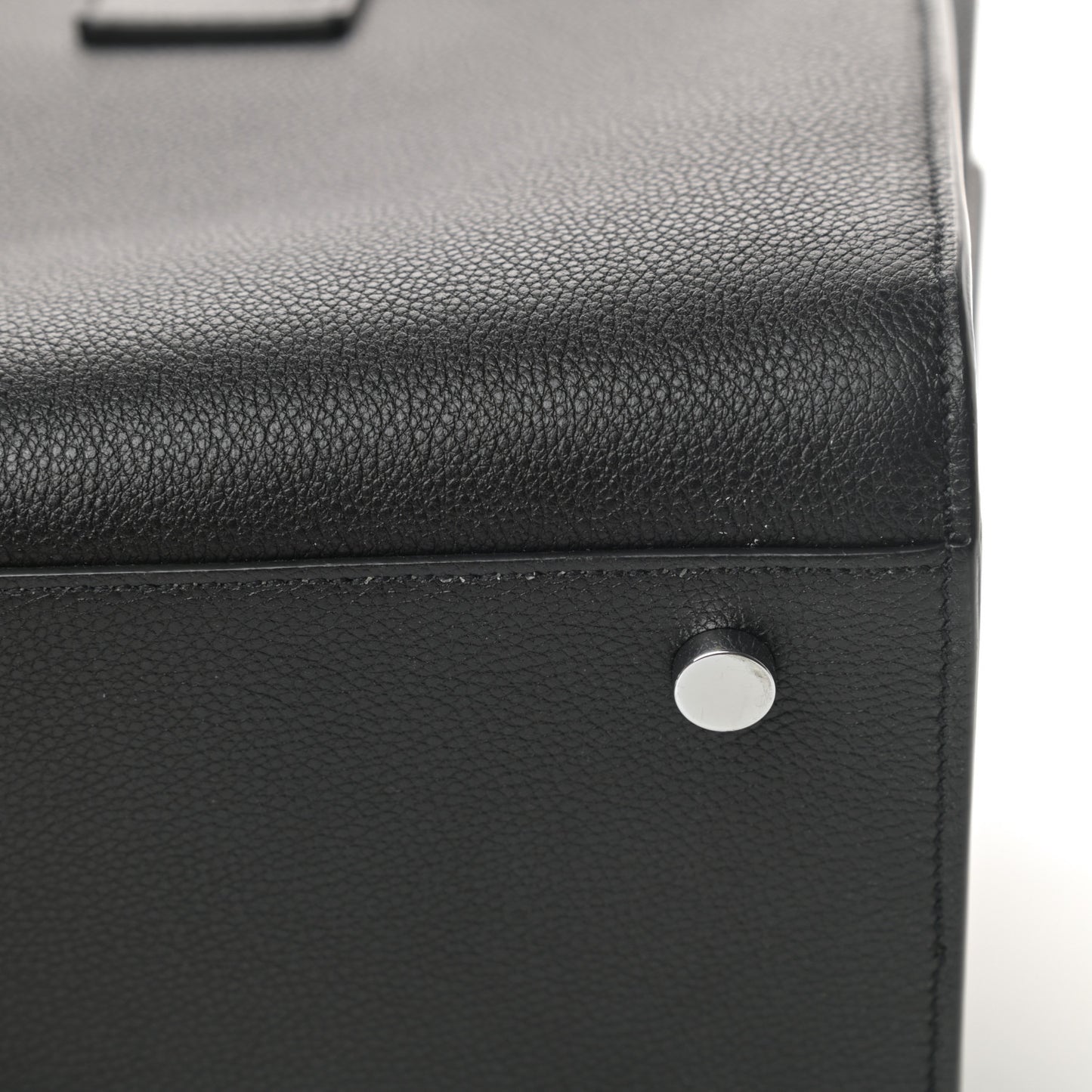 Grained Calfskin Small Sac De Jour Black