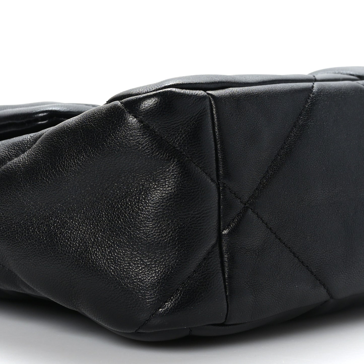 Goatskin Quilted Large Chanel 19 Flap Black