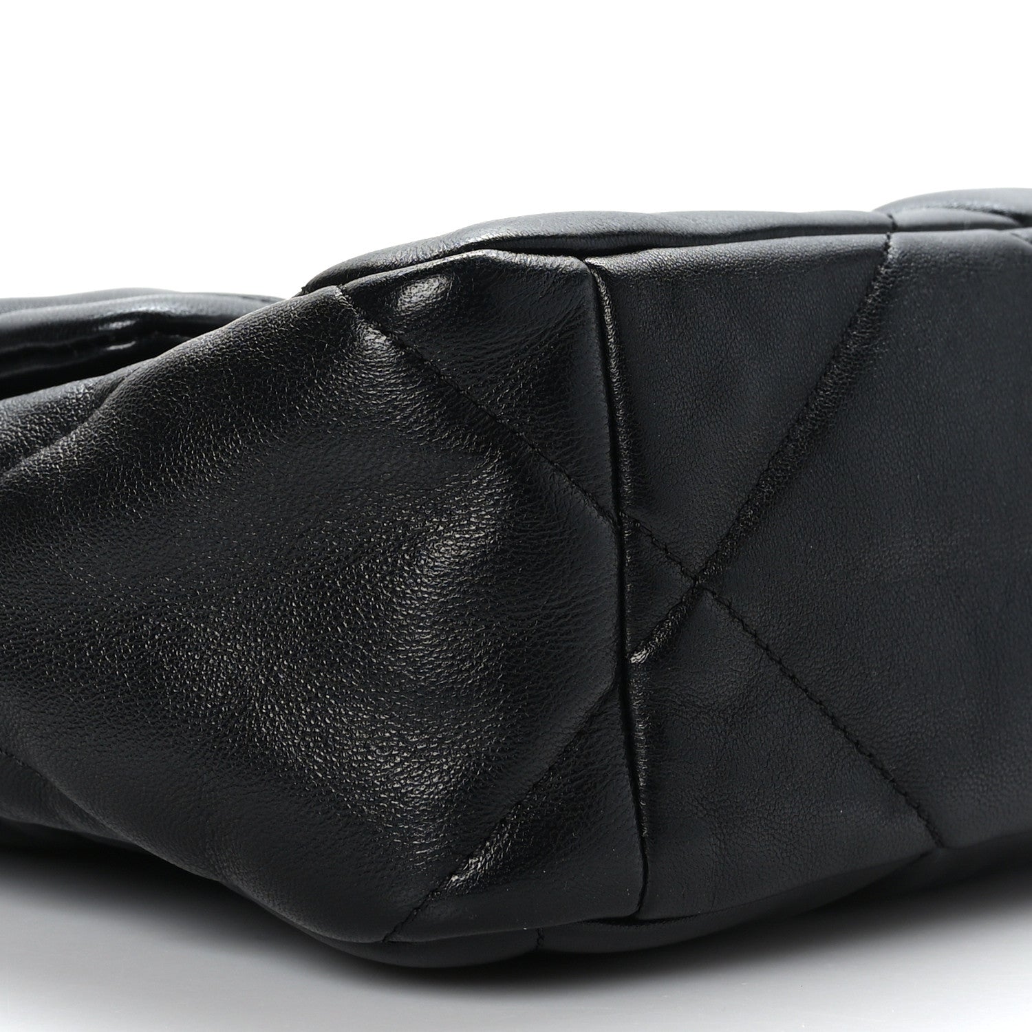 Chanel Goatskin Quilted Large Chanel 19 Flap Black 8 of 9