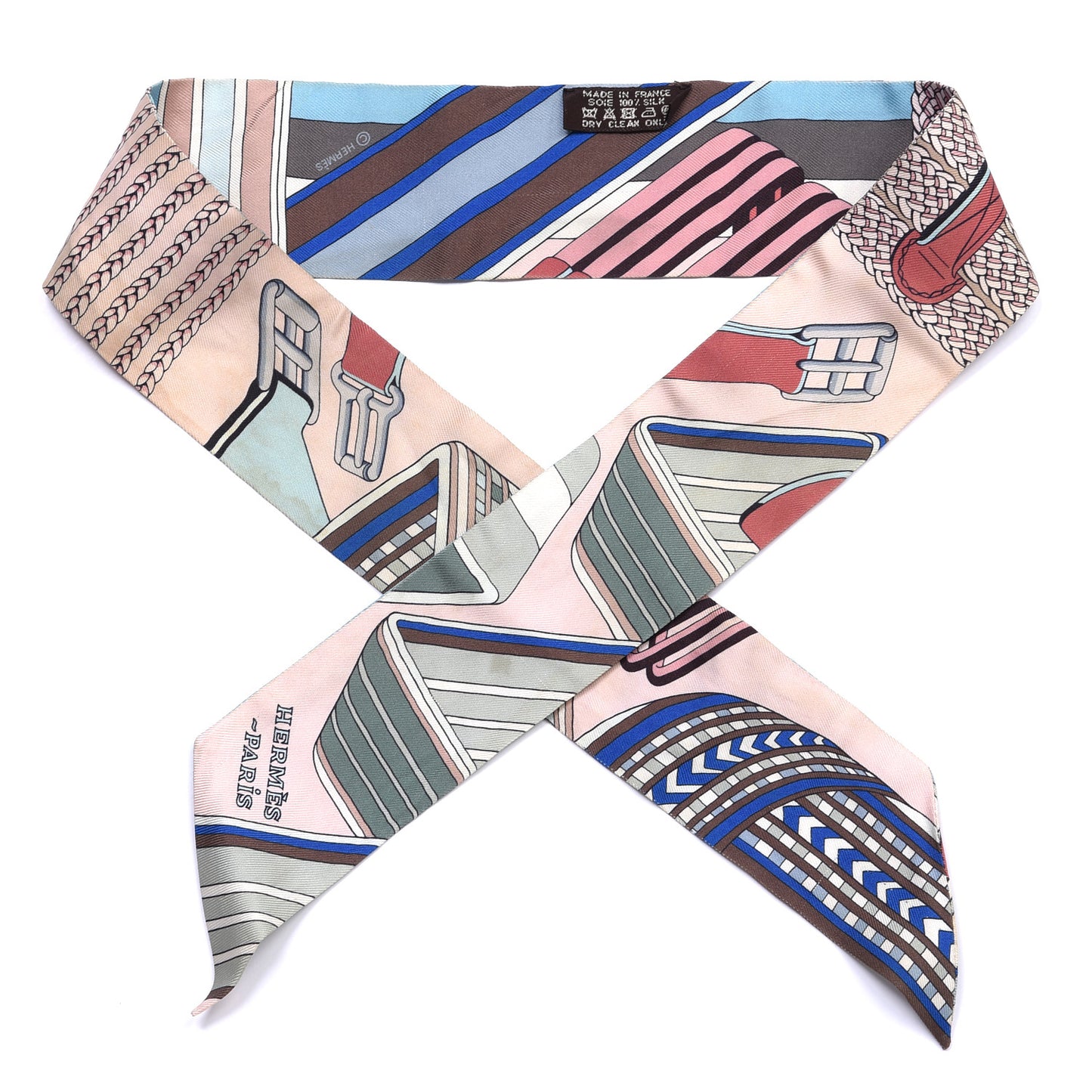 Silk Sangles En Zigzag Twilly