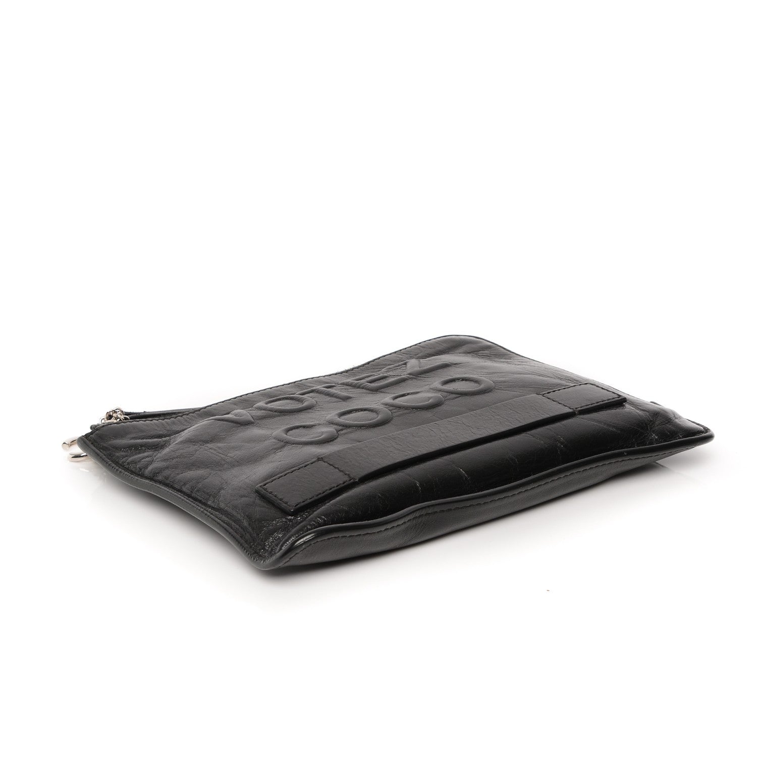 Chanel Calfskin Small Feminine Pouch Clutch Black 4 of 8