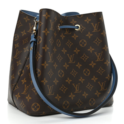 Louis Vuitton Monogram Neonoe MM Blue Jean 3 of 9