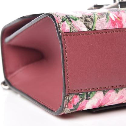 Gucci GG Supreme Monogram Blooms Small Padlock Shoulder Bag Beige Multicolor Dry Rose 8 of 9
