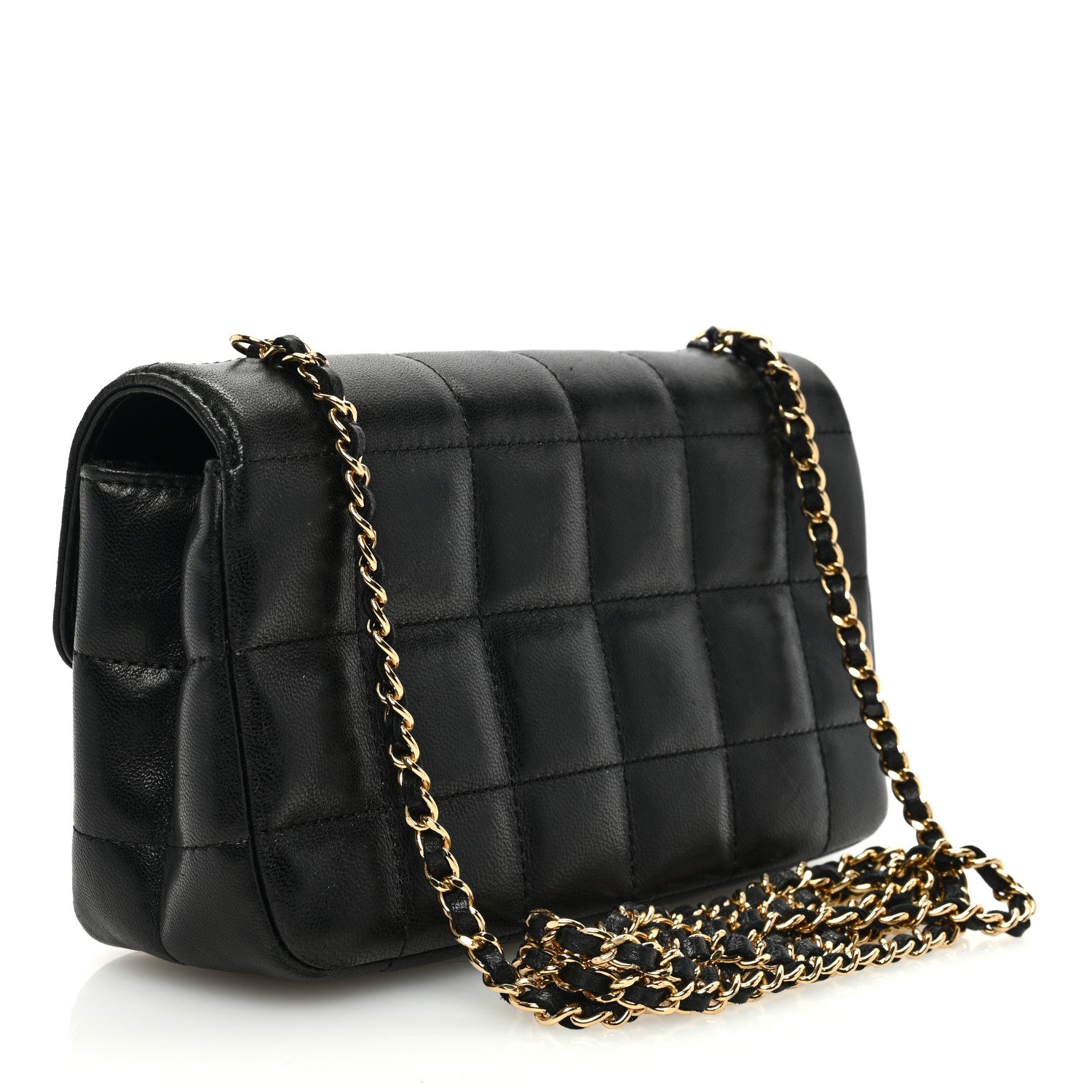 Chanel Lambskin Quilted Mini Chocolate Bar Flap Black 3 of 10