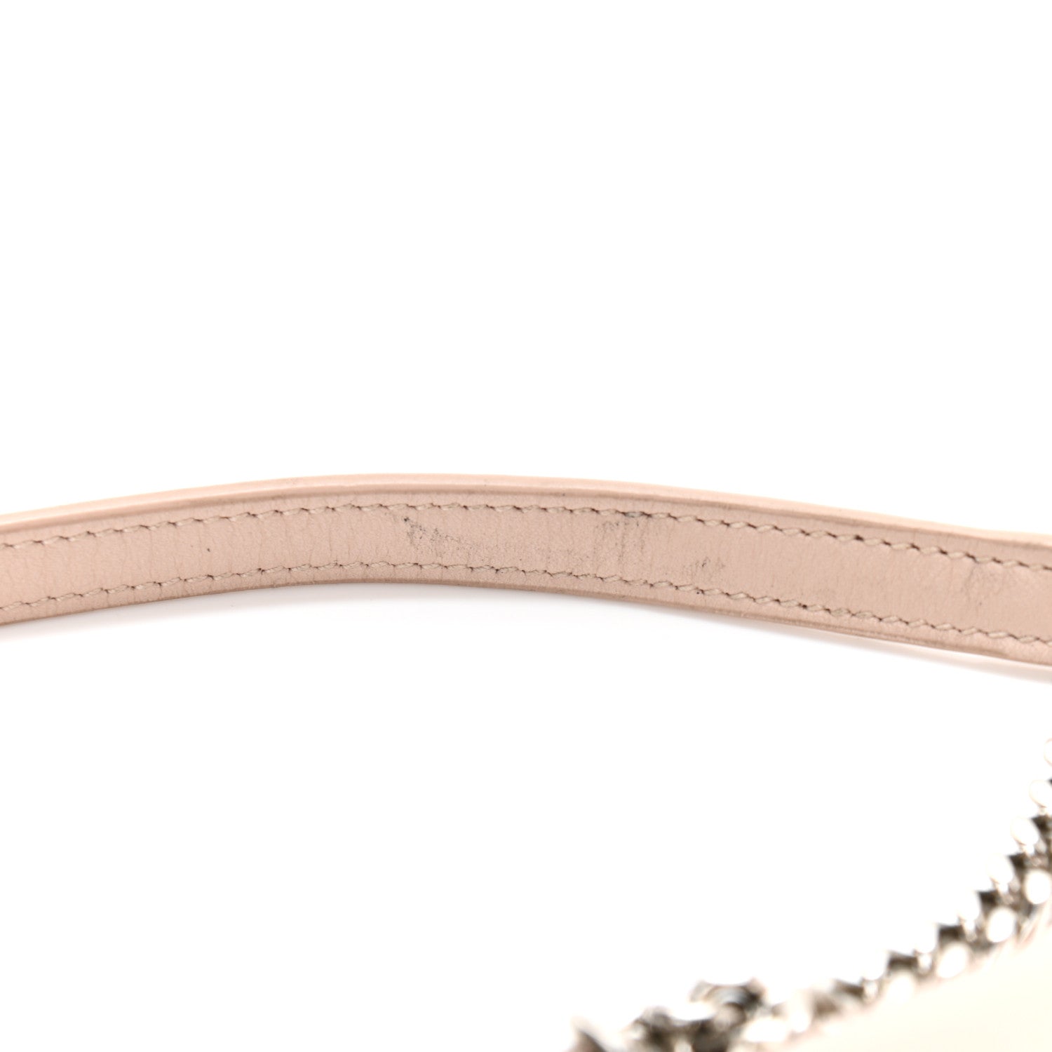 Saint Laurent Smooth Calfskin Classic Monogram Kate Tassel Chain Wallet Nude Powder 13 of 13