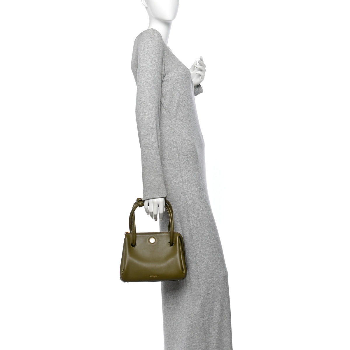 Loewe Supple Calfskin Small Madrid Bag Olive 2 of 10