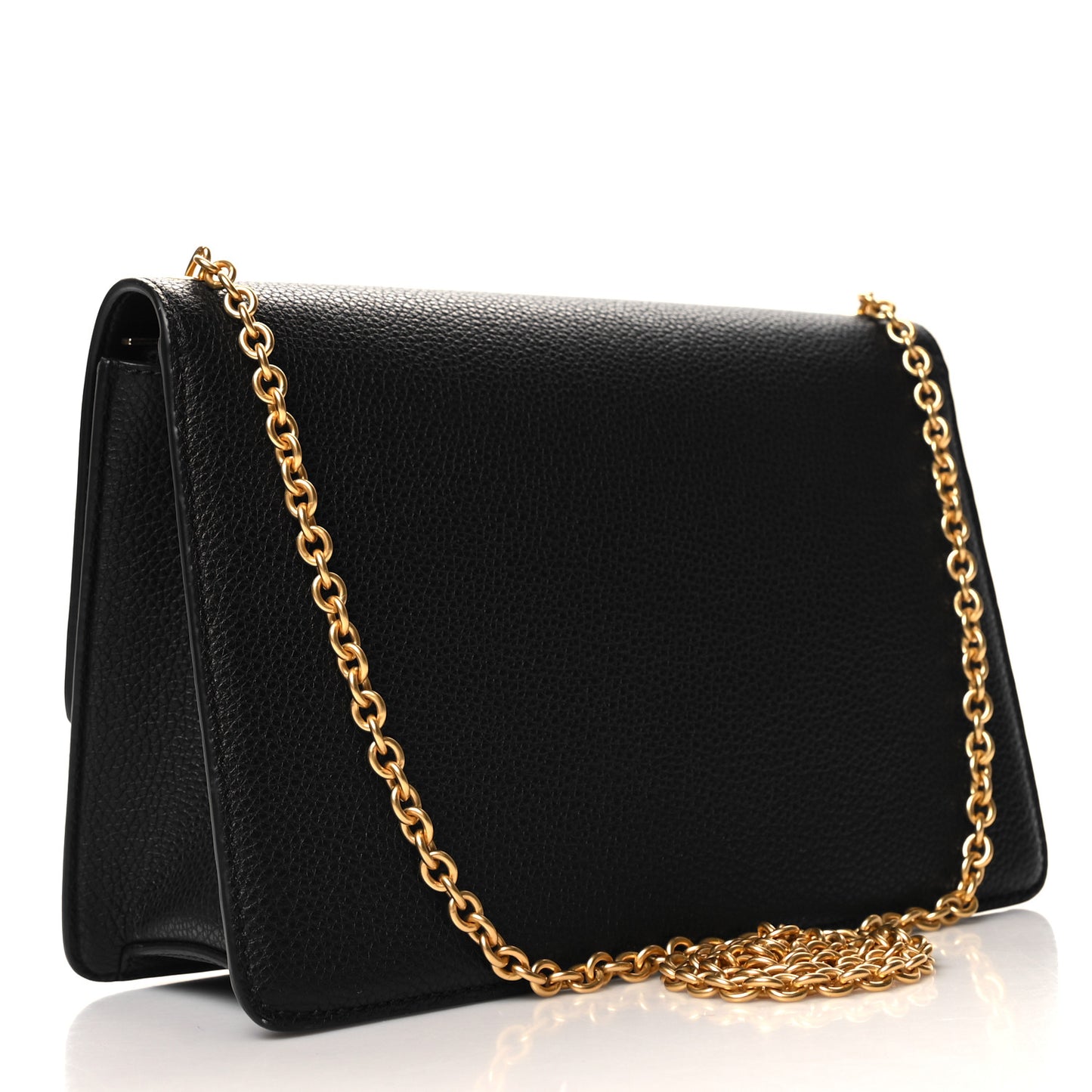 Small Classic Grain Calfskin Small Darley Black