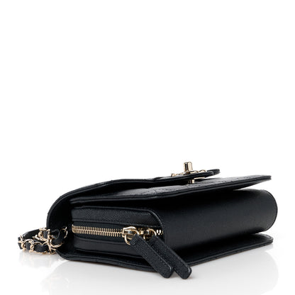 Chanel Caviar Quilted Like A Wallet Flap Black 4 of 12