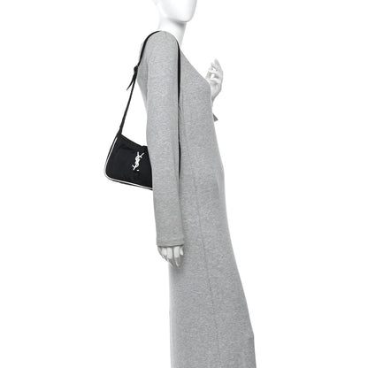 Saint Laurent Econyl Nylon Le 5 A 7 Hobo Black White 2 of 10