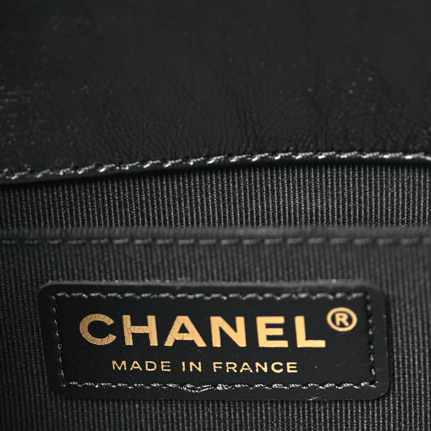 Chanel Metallic Glazed Calfskin Medium Boy Flap Black Gold 6 of 9