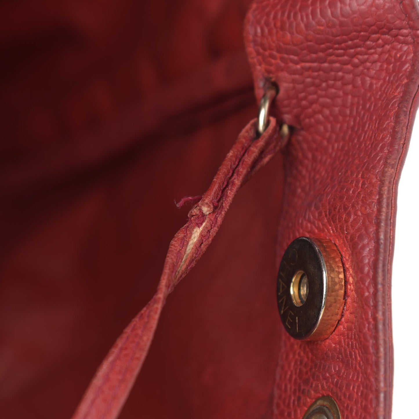 Caviar Perforated CC Tote Red