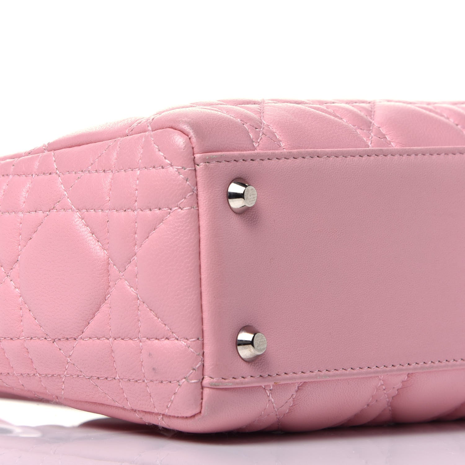 Christian Dior Lambskin Cannage Mini Lady Dior Rose Clair 7 of 9