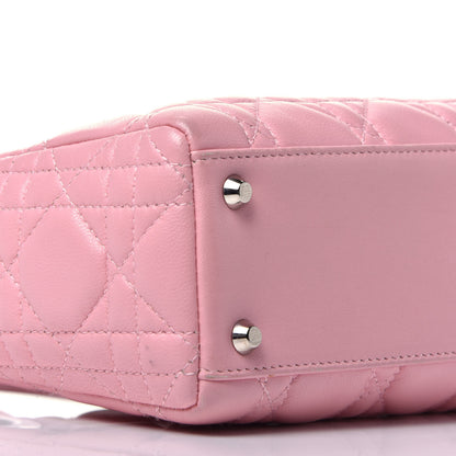 Christian Dior Lambskin Cannage Mini Lady Dior Rose Clair 7 of 9