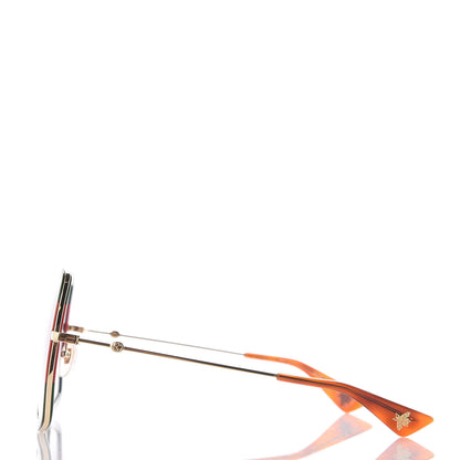 Gucci Square Frame Web GG0106S Sunglasses Tortoise 2 of 7
