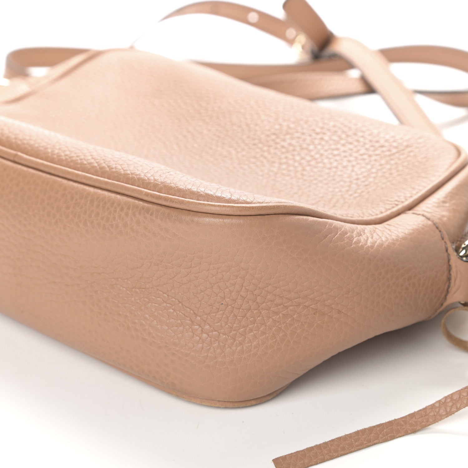 Gucci Pebbled Calfskin Small Soho Disco Bag Camelia 10 of 11
