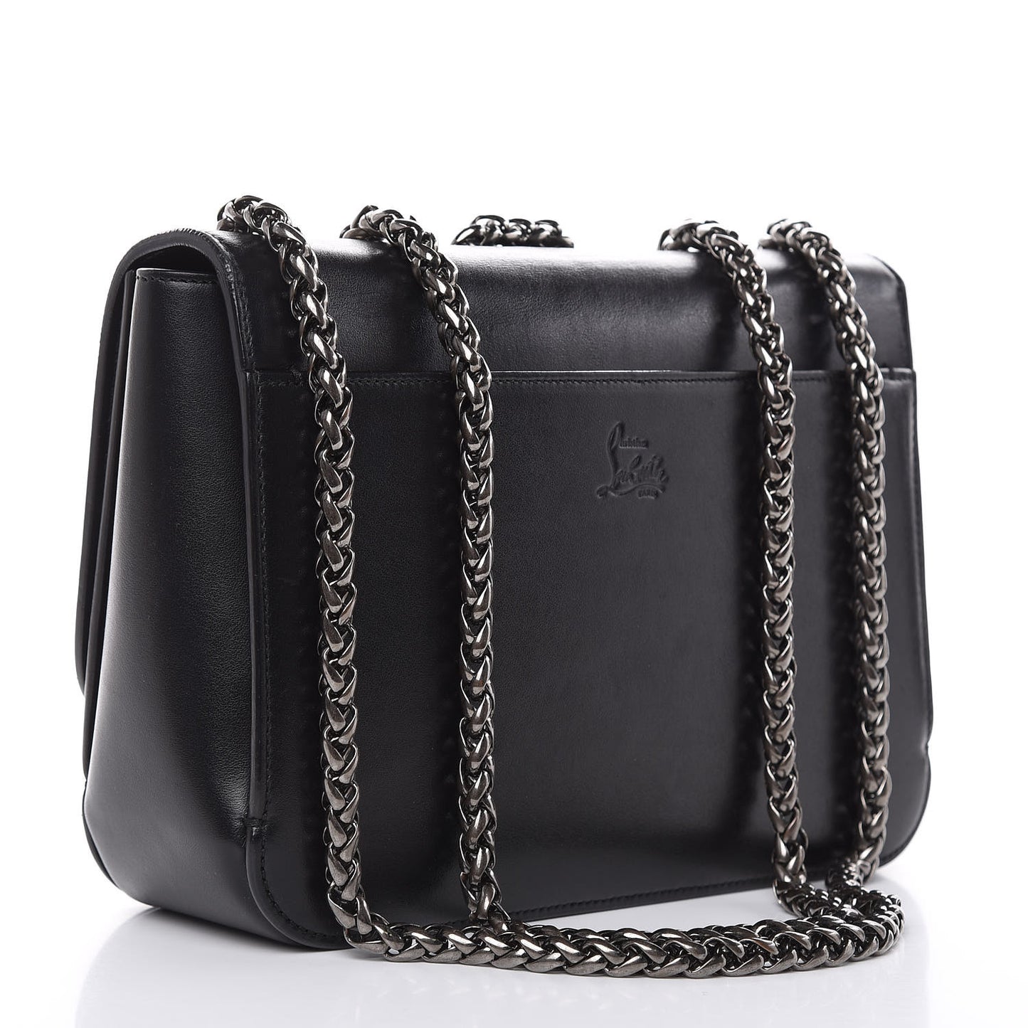 Calfskin Small Sweety Charity NV Shoulder Bag Black