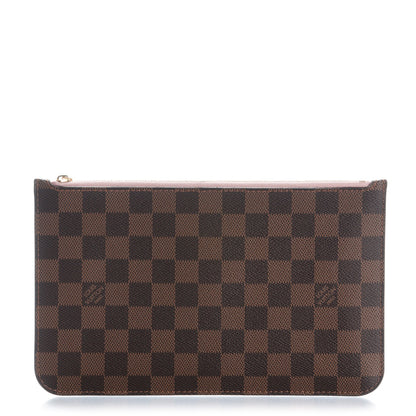 Louis Vuitton Damier Ebene Neverfull MM GM Pochette Rose Ballerine 1 of 7