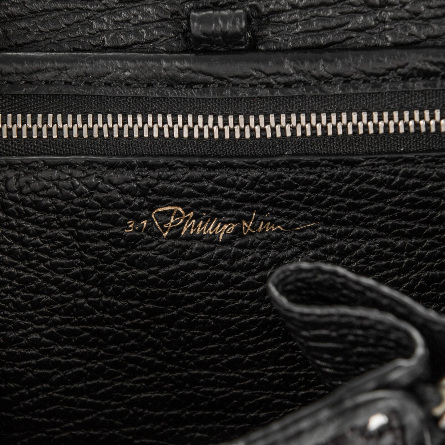 3.1 Textured Calfskin Woven Panel Mini Pashli Satchel Black Silver