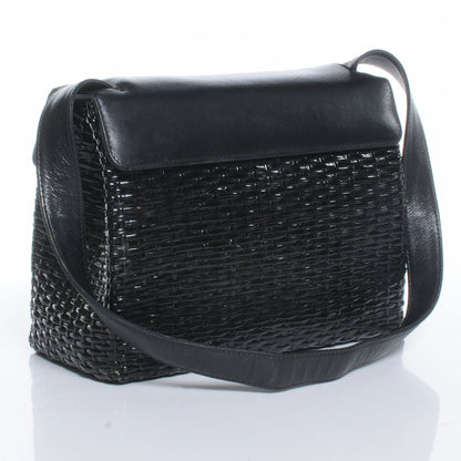 Chanel Straw Bag Tortoise CC Lock Black 3 of 7
