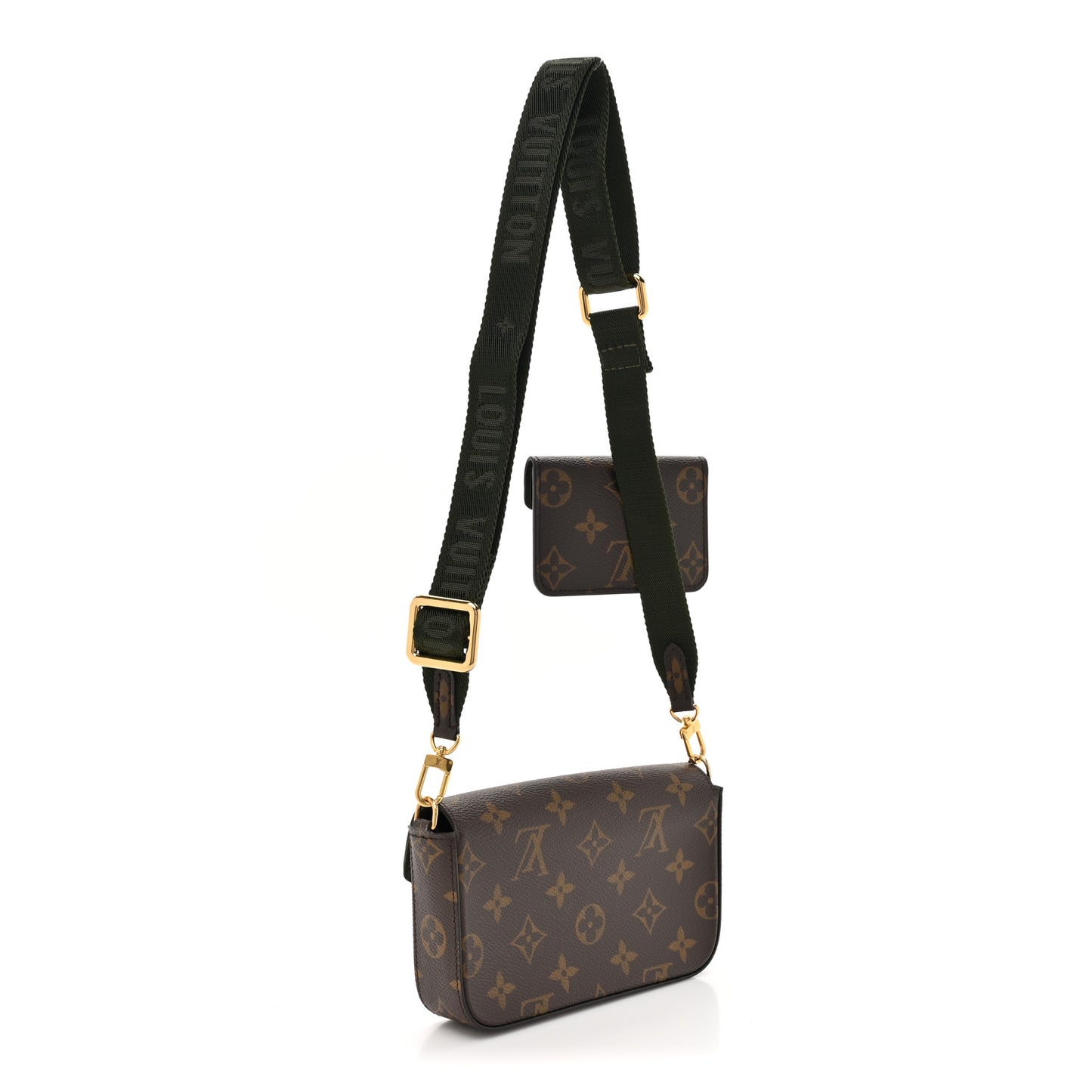 Monogram Felicie Strap & Go Kaki