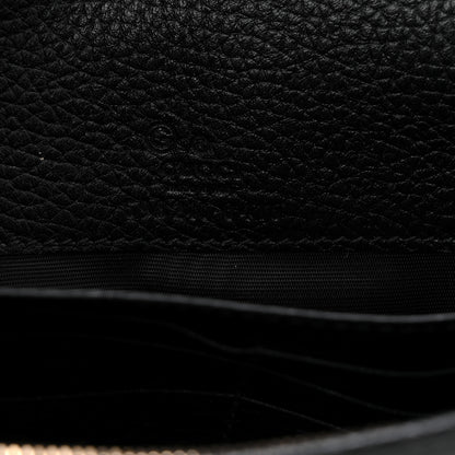 Gucci Pebbled Calfskin Soho Wallet On Chain Black 6 of 10