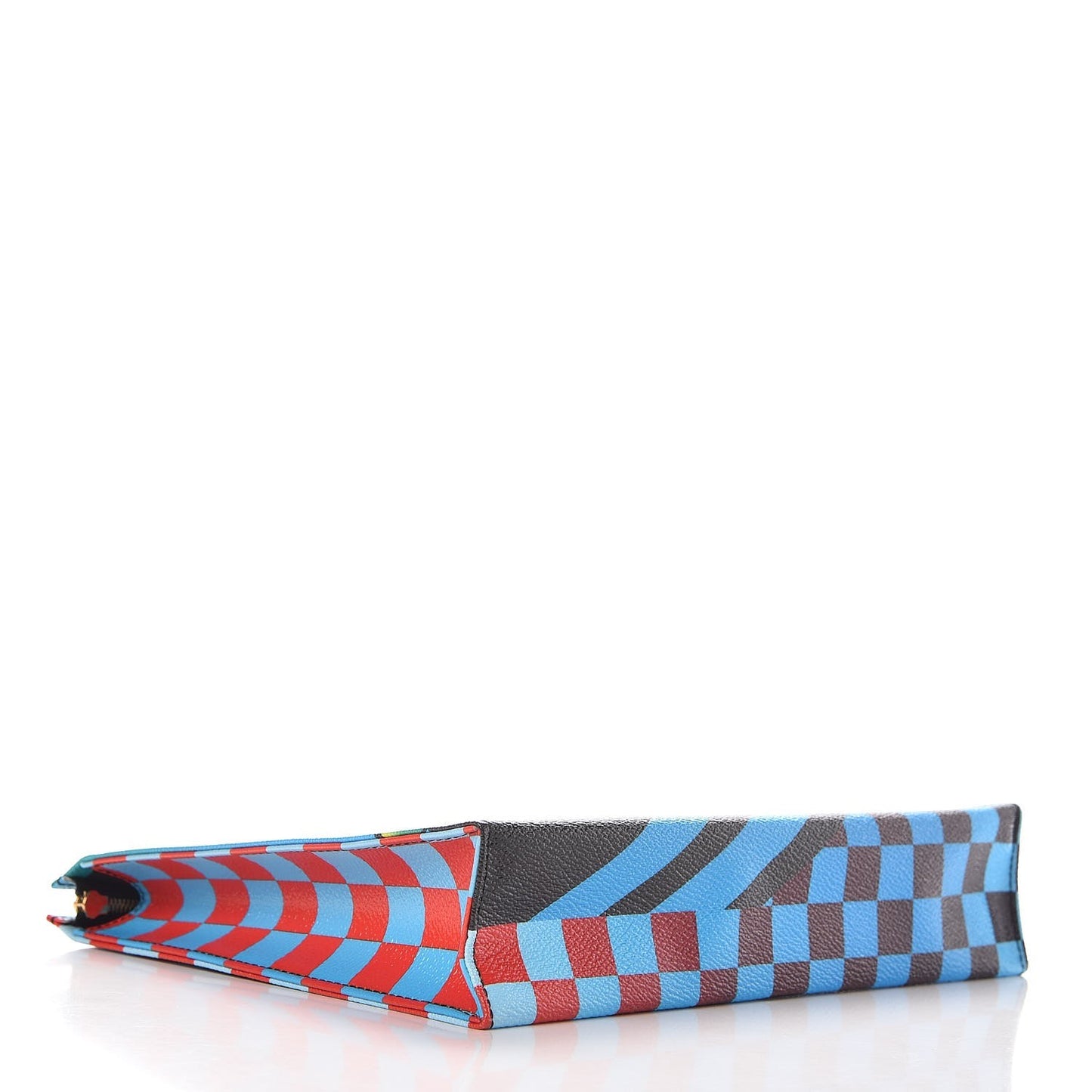 Damier Race Toiletry Pouch 26 Blue Vert