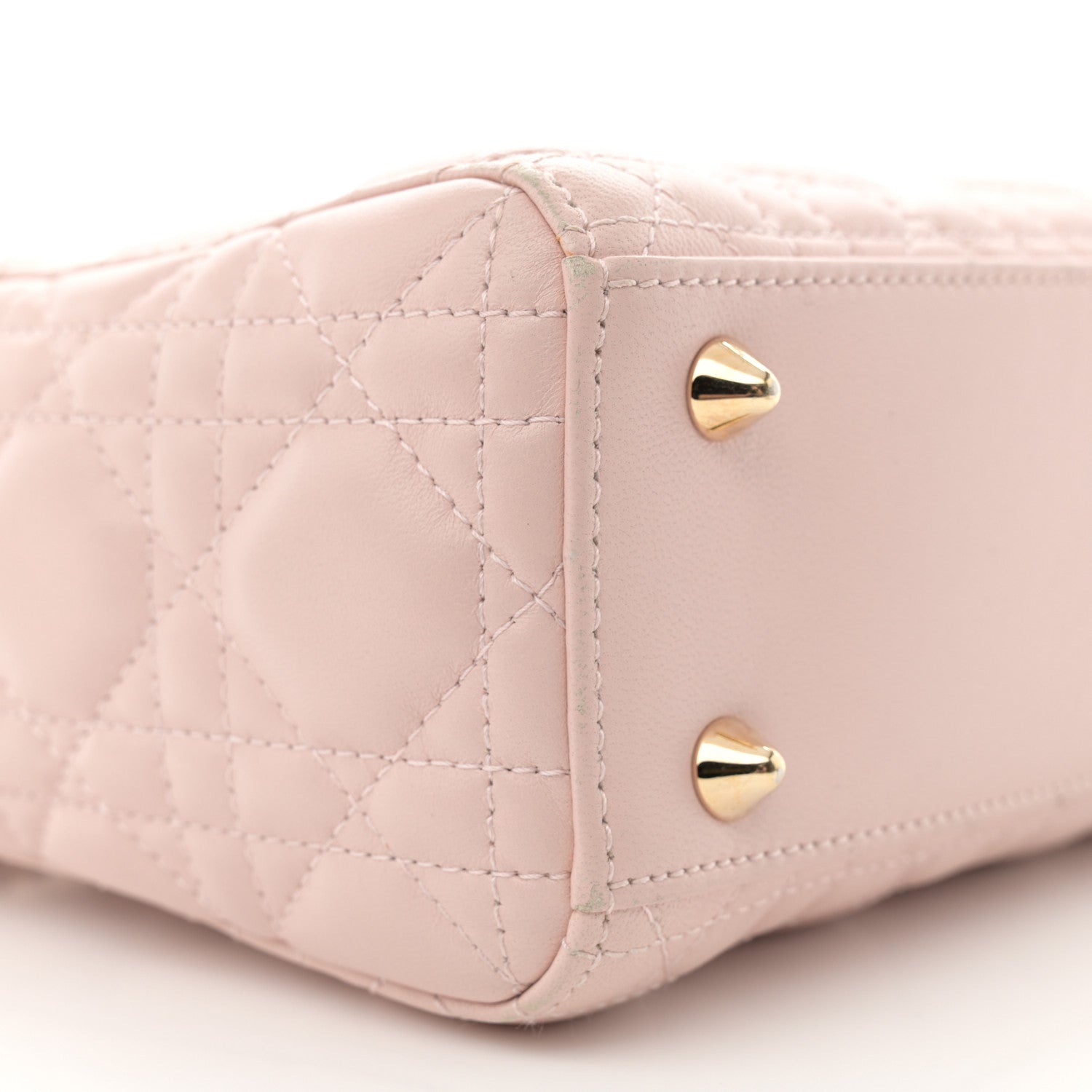 Christian Dior Lambskin Cannage Small Lucky Badges My Lady Dior Pink 9 of 15