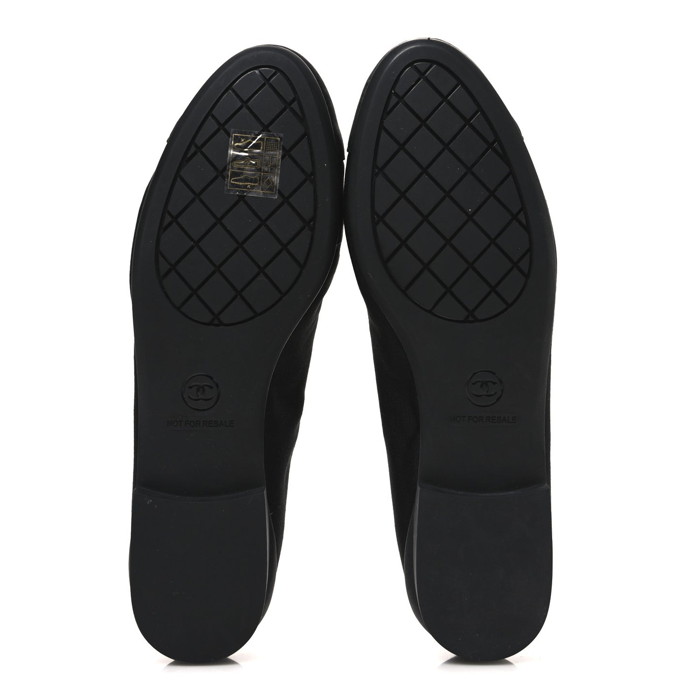Grosgrain Cap Toe Uniform Ballerina Flats 36.5 Black