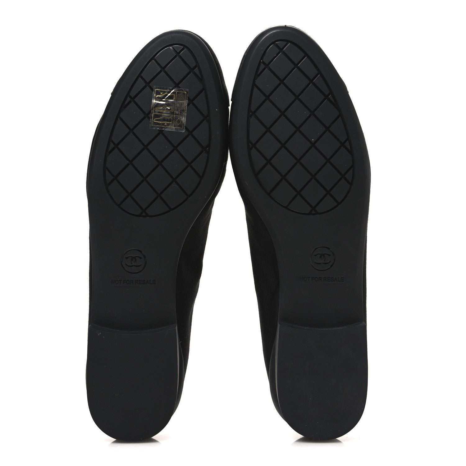 Chanel Grosgrain Cap Toe Uniform Ballerina Flats 36.5 Black 7 of 10