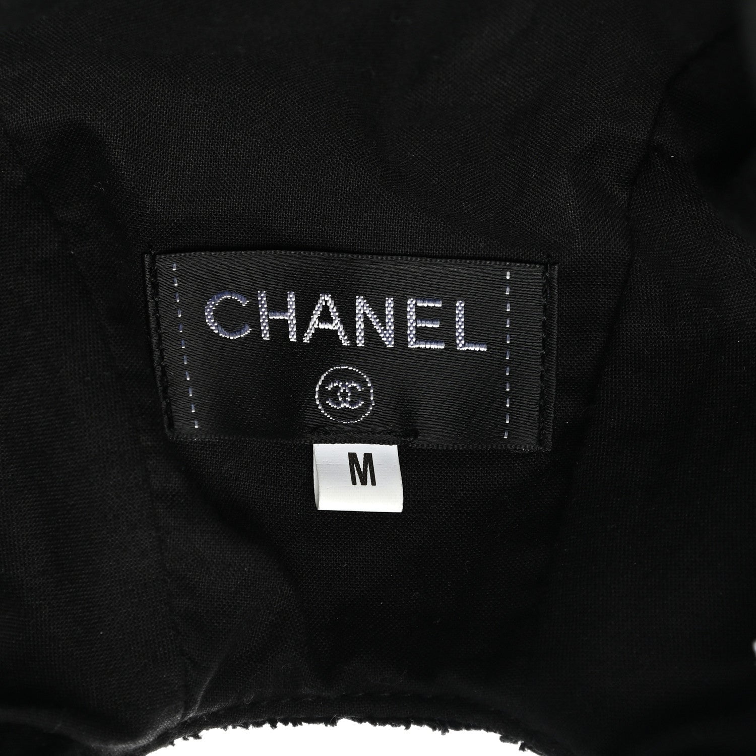 Chanel Terry Cotton CC Cap Hat M Black 8 of 9