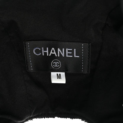 Chanel Terry Cotton CC Cap Hat M Black 8 of 9