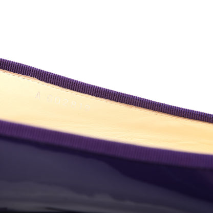 Chanel Patent Calfskin CC Cap Toe Ballerina Flats 40.5 Purple 8 of 8