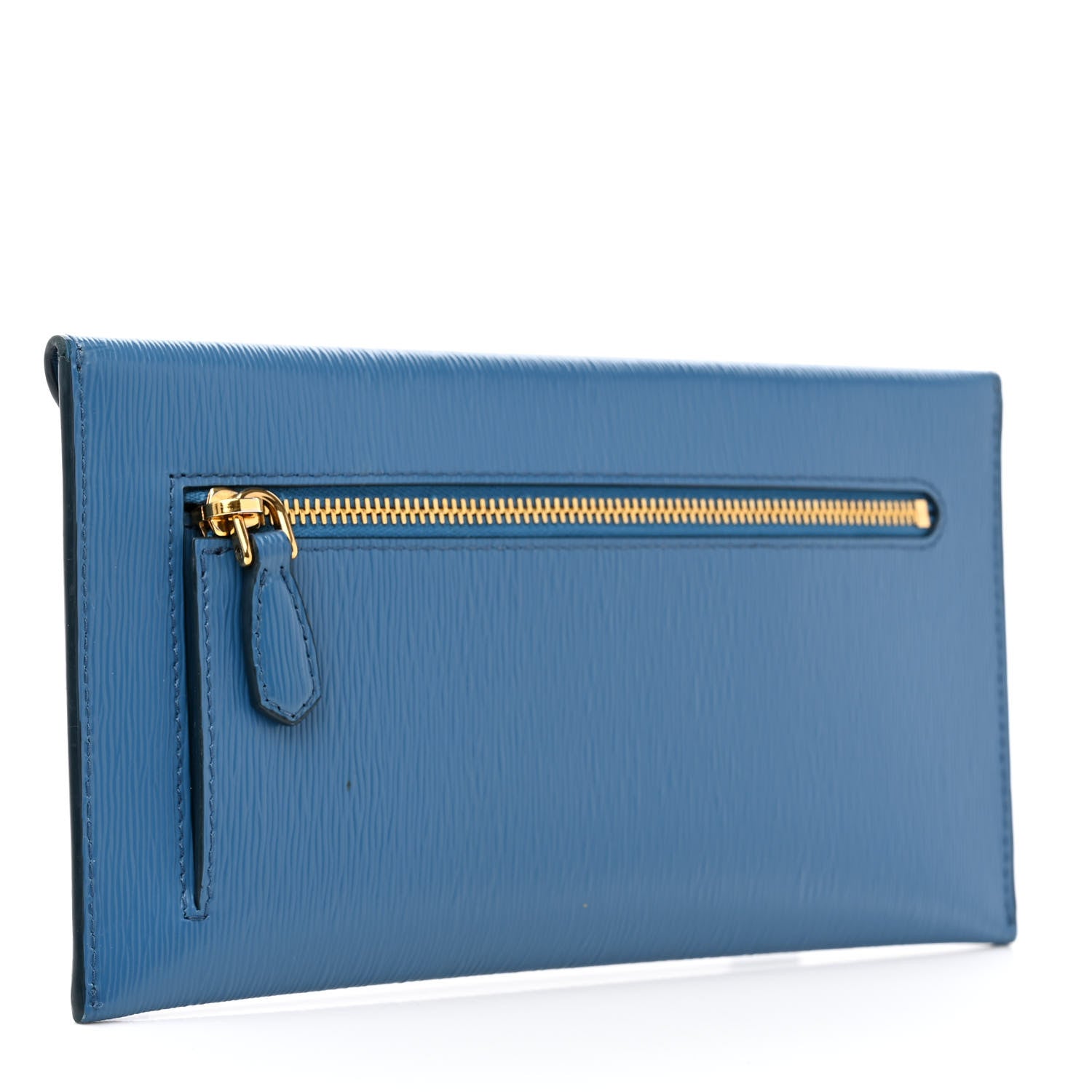 Prada Vitello Move Envelope Wallet Cobalto 3 of 15