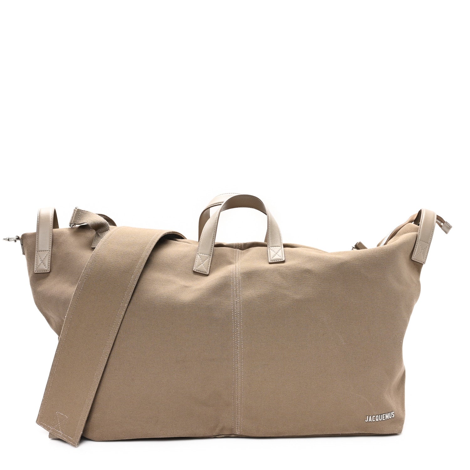 Jacquemus Canvas Le Sac A Linge Duffle Bag Beige 1 of 10