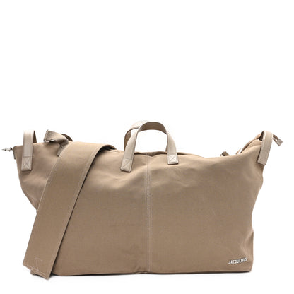 Jacquemus Canvas Le Sac A Linge Duffle Bag Beige 1 of 10