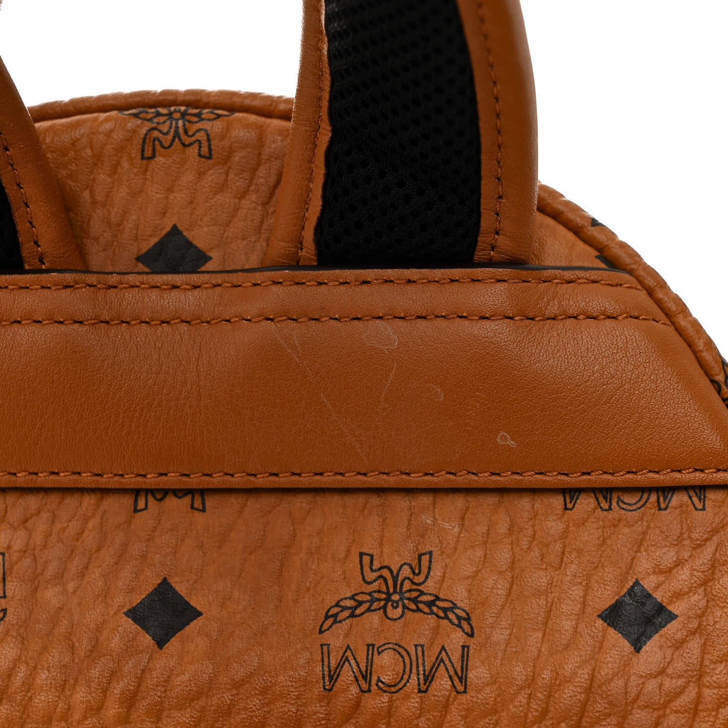MCM Visetos Year Of The Mouse Small Stark Backpack Cognac 16 of 22