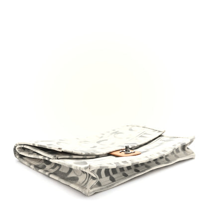 Chanel Canvas Iliad Flap Clutch Beige 4 of 9