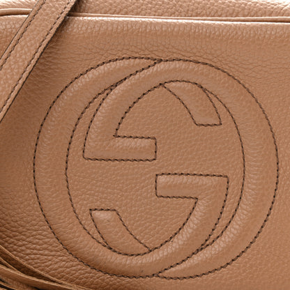 Gucci Pebbled Calfskin Small Soho Disco Bag Camelia 8 of 11