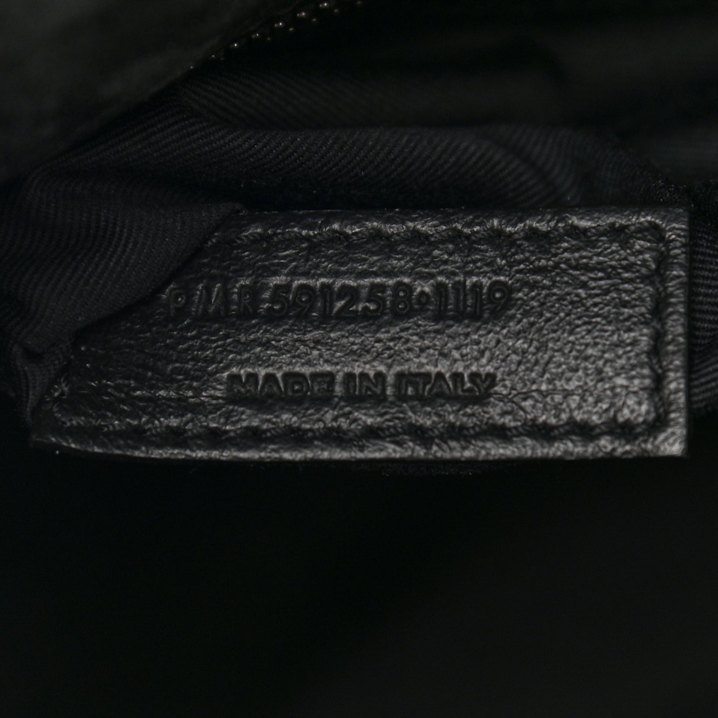 Crocodile Embossed Lambskin Matelasse Monogram Niki Chain Wallet Black