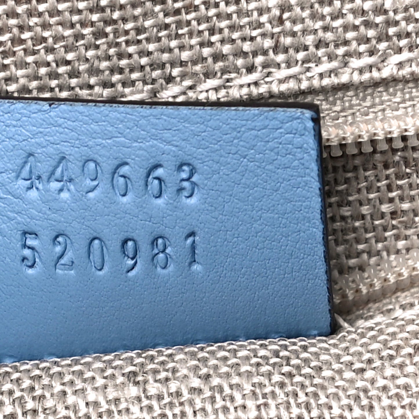 Microguccissima Medium Dome Bag Mineral Blue