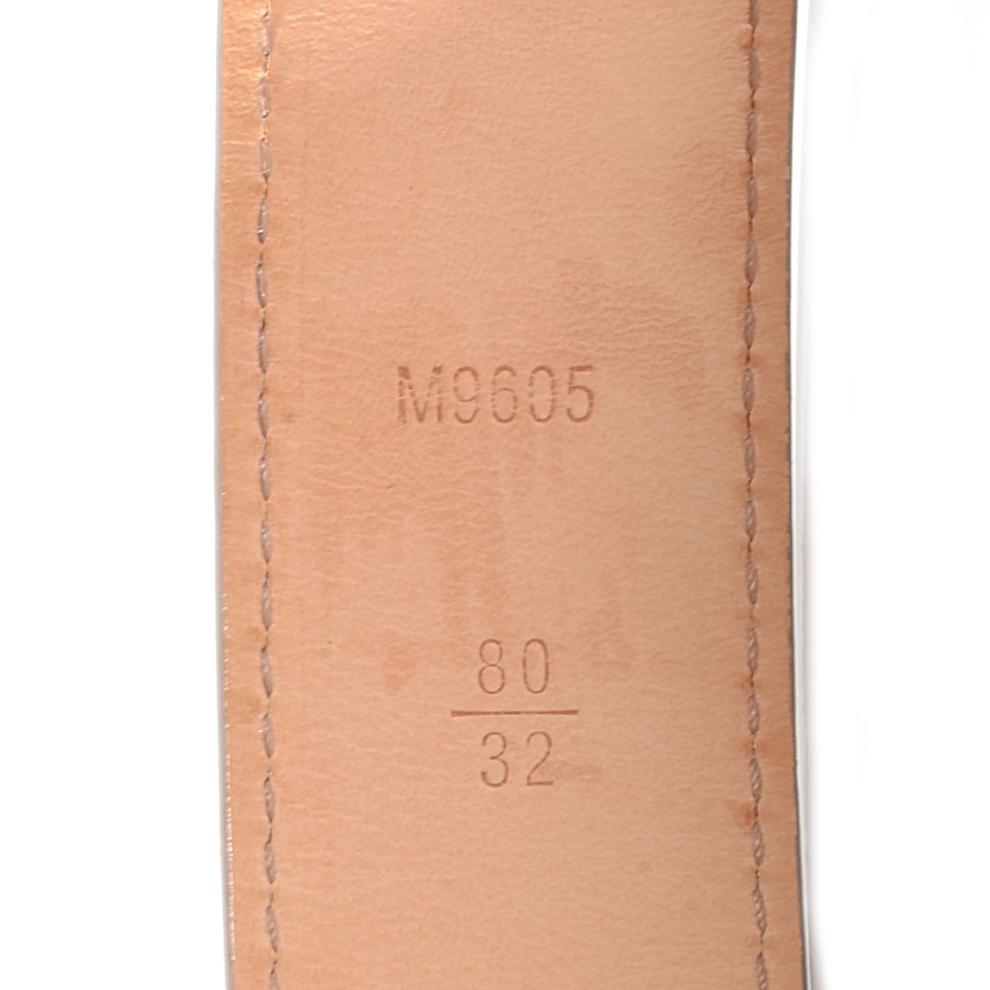 Epi Initials Belt 80 32 Ivory