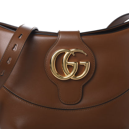 Gucci Boarded Plutone Calfskin Medium Arli Shoulder Bag Nocciola 10 of 11