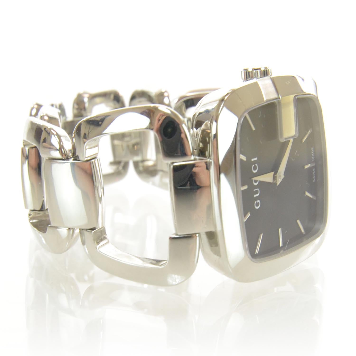 Gucci Stainless Steel 32mm G-Gucci Square Quartz Watch Black 3 of 6