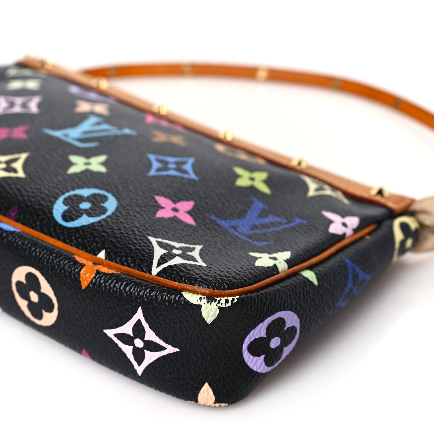 Monogram Multicolor Pochette Accessories Black