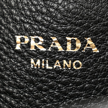 Prada Vitello Phenix Crossbody Bag Black 6 of 12