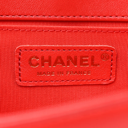 Chanel Lambskin Quilted Medium Boy Flap Red 6 of 12