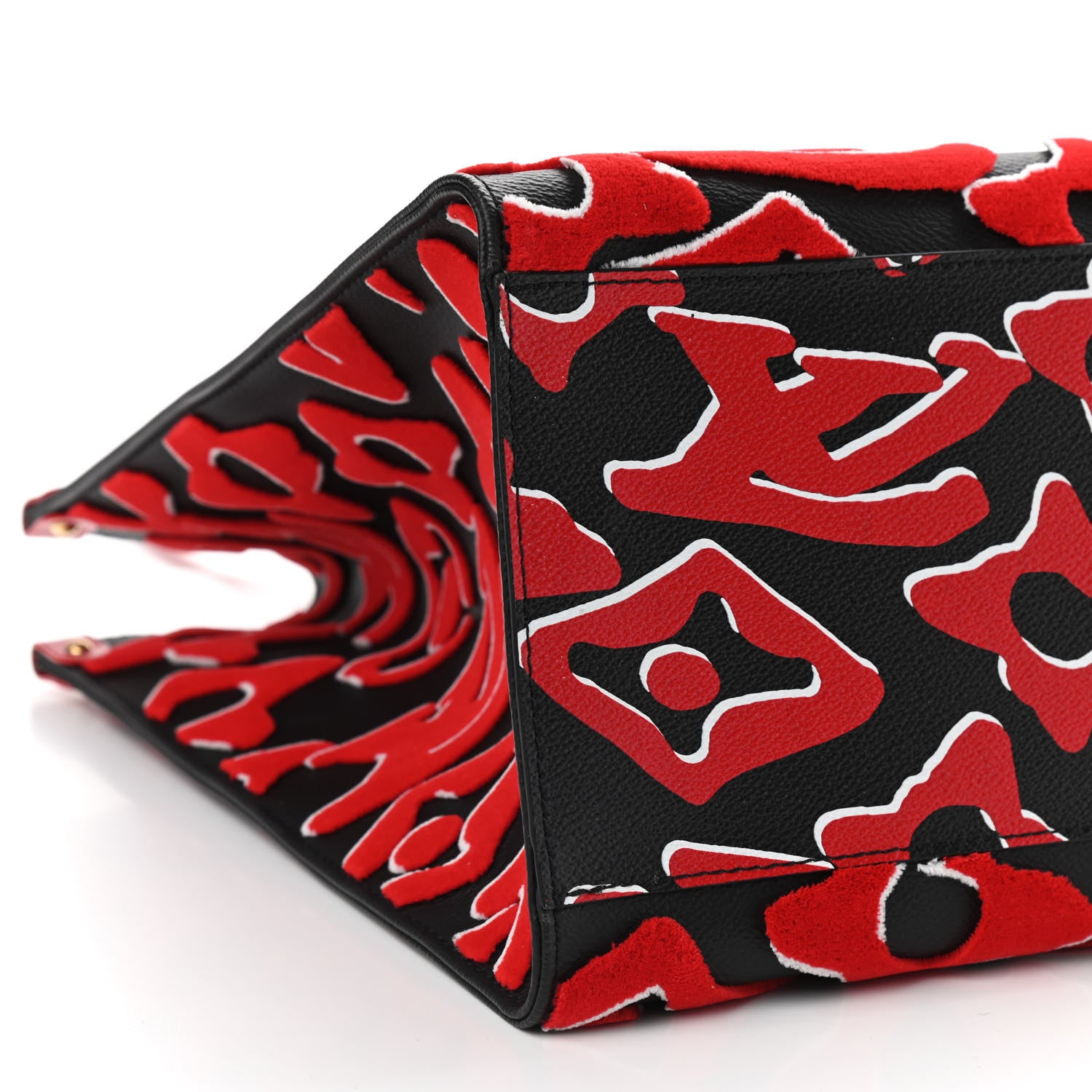 Louis Vuitton X UF Tufted Monogram Onthego GM Black Red 7 of 9